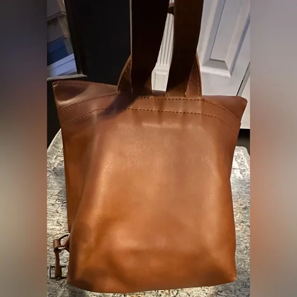 ‼️Never Used‼️🎸Portland Leather🎸🔥NWOT🔥’ALMOST PERFECT' LAPTOP BACKPACK in Honey - Picture 11 of 14